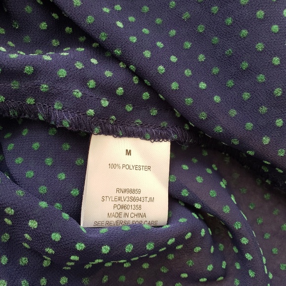 Olive & Oak Button Down Polka Dot Blouse - Picture 5 of 6